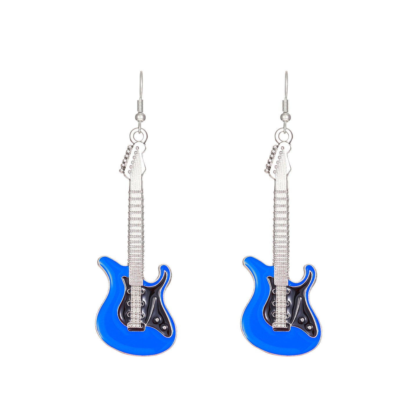 Retro Punk Electric Guitar Earrings - Chic Alloy Music Dangle Jewelry for Women