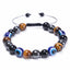 Ethnic Eye Natural Stone & Tiger Eye Beaded Unisex Bracelet