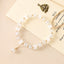 Lady Sweet Classic Pentagram Bell Crystal Alloy Moonstone Bracelets for Women