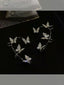 Elegant Butterfly Rhinestone Ear Cuff for Women - No Piercing Required