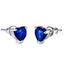 Fashion Heart-Shaped Zircon Simple Heart-shaped Copper Earrings