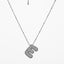 IG Style Minimalist Letter Zircon Pendant Necklace - Gold & Silver Plated