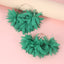 Simple Style Flower Alloy Chiffon Handmade Women'S Earrings