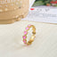 Creative Candy Color Heart Ring - Simple Alloy Love Design