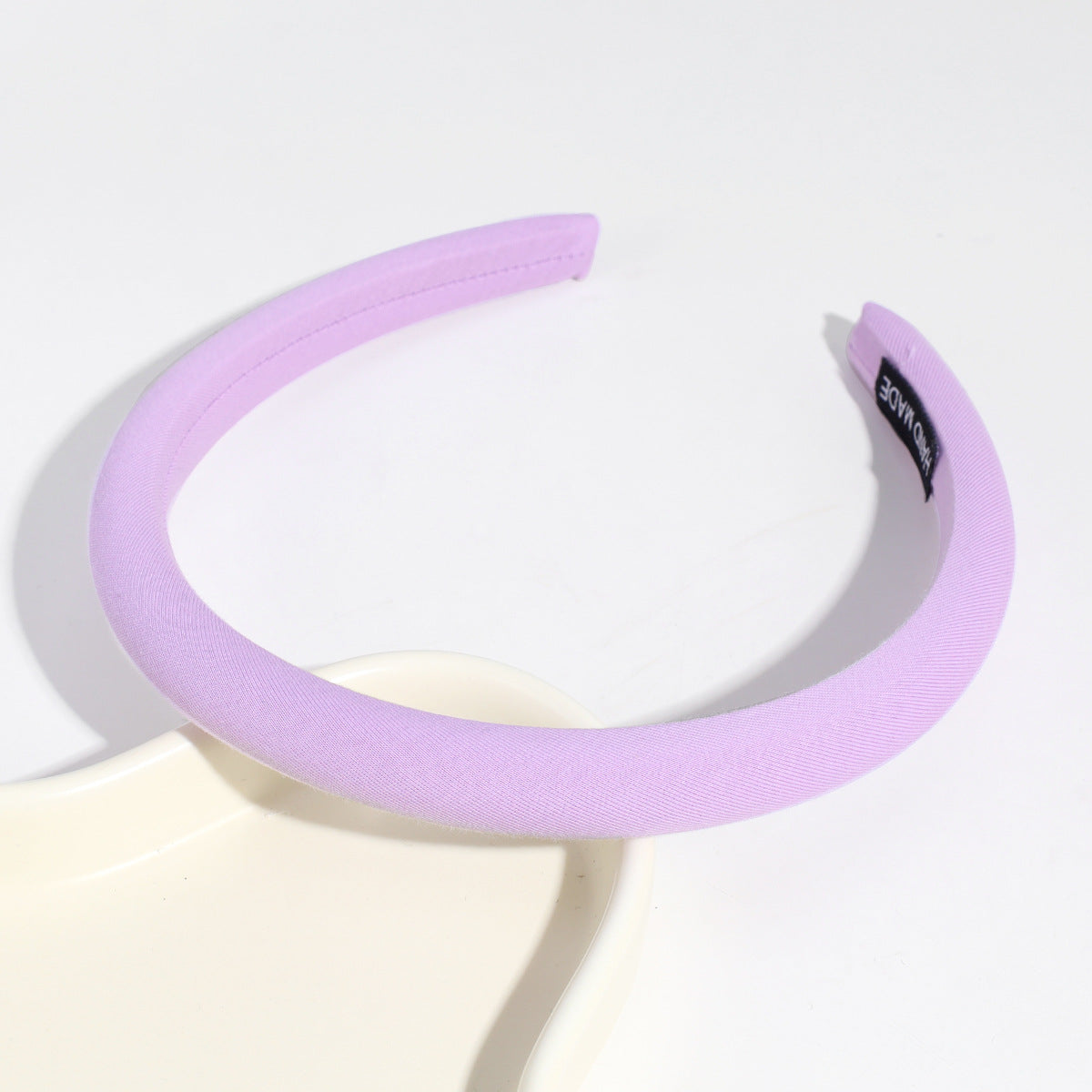 Simple Solid Color Rib-Knit Polyester Hair Band