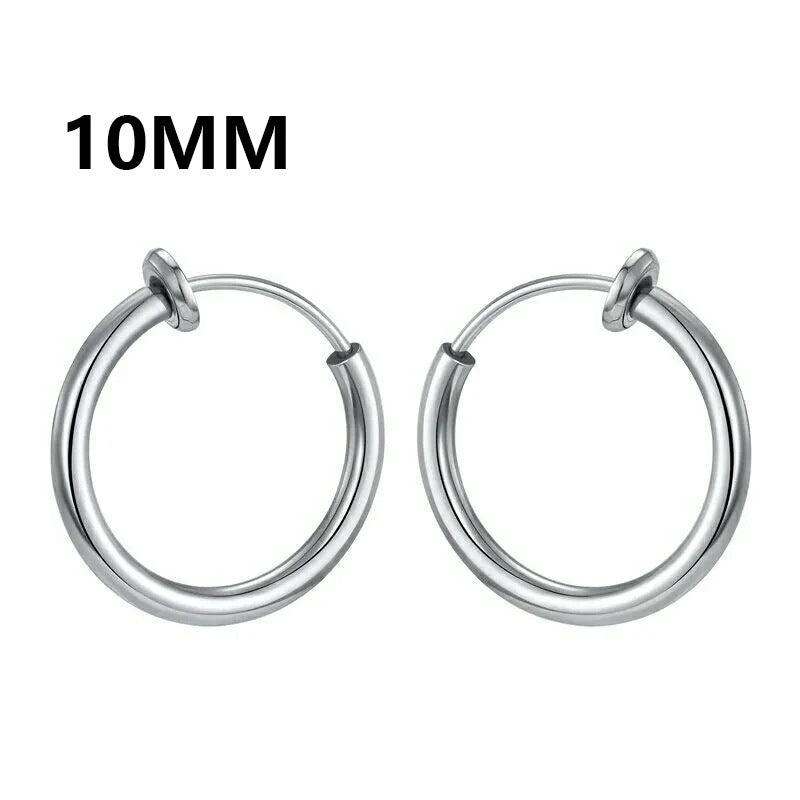 1 Pair Modern Geometric 14K Gold Plated Stainless Steel Ear Cuffs