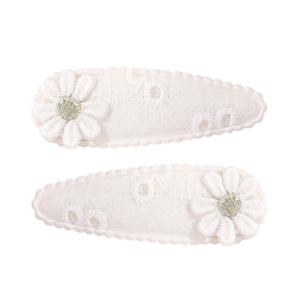 Sunflower Daisy Plaid Hair Clip for Girls - Cute Children's Hairpin Accessories