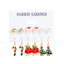 6 Pairs Ethnic Style Christmas Cartoon Character Enamel Alloy Earrings Set