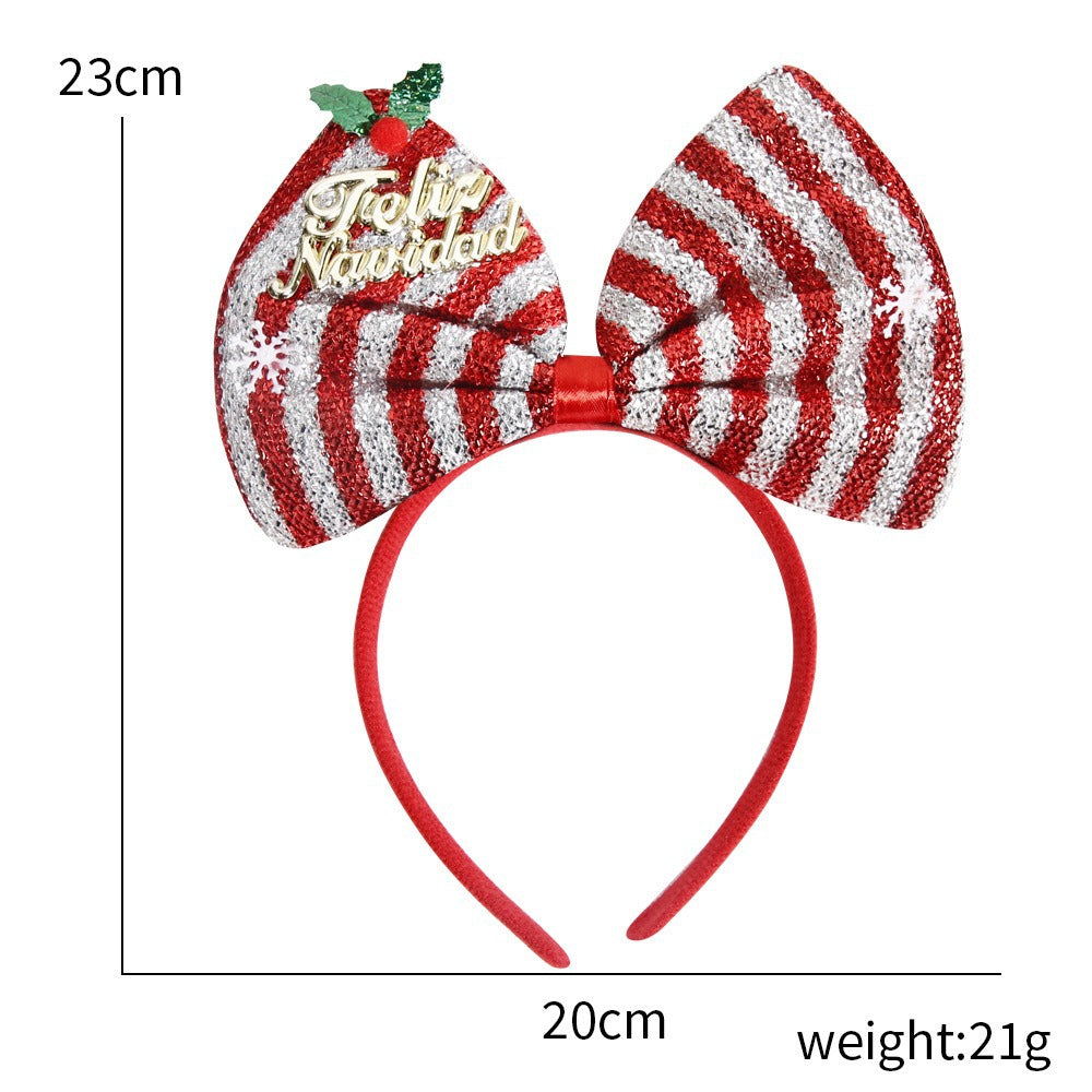 Christmas Bow Knot Party Headband for Kids