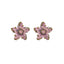 Elegant Gold Plated Pentagram Zircon Stud Earrings for Women