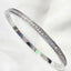 Elegant 18K Gold Plated Stainless Steel Bangle and Titanium Steel Diamond Bracelet Set