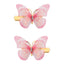 IG Style Butterfly Lace Hair Clip for Girls - Colorful Sheer Wing Design Kids Hair Accessory