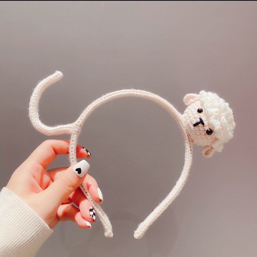 Cute Rabbit and Tiger Knitted Animal Hair Band