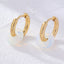 1 Pair Retro Simple Style Round Plating Stainless Steel Natural Stone Earrings