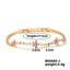 Copper K Gold Plated Floral Zircon Bracelet - Summer Chic Garden Style Jewelry