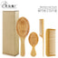 Simple Style Solid Color Bamboo Massage Comb Set - Air Cushion, Kids, Wide Tooth, Sharp Tail Comb