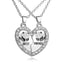 Fashion Wild Heart-Shaped Diamond Stitching Necklace for Women