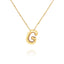 14k Gold Plated Alloy Letter Pendant Necklace