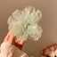 Women's Shiny Flower Organza Hair Clip - Spring & Summer Vacation Style Hairpin