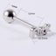 1 Piece Stainless Steel Letter Tongue Ring Punk Style 14G Piercing Jewelry