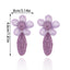 1 Pair Women's Beach Floral Raffia Drop Earrings - Creative Fashion Jewelry