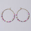 1 Pair Minimalist Rainbow Beaded Glass Earrings for Women