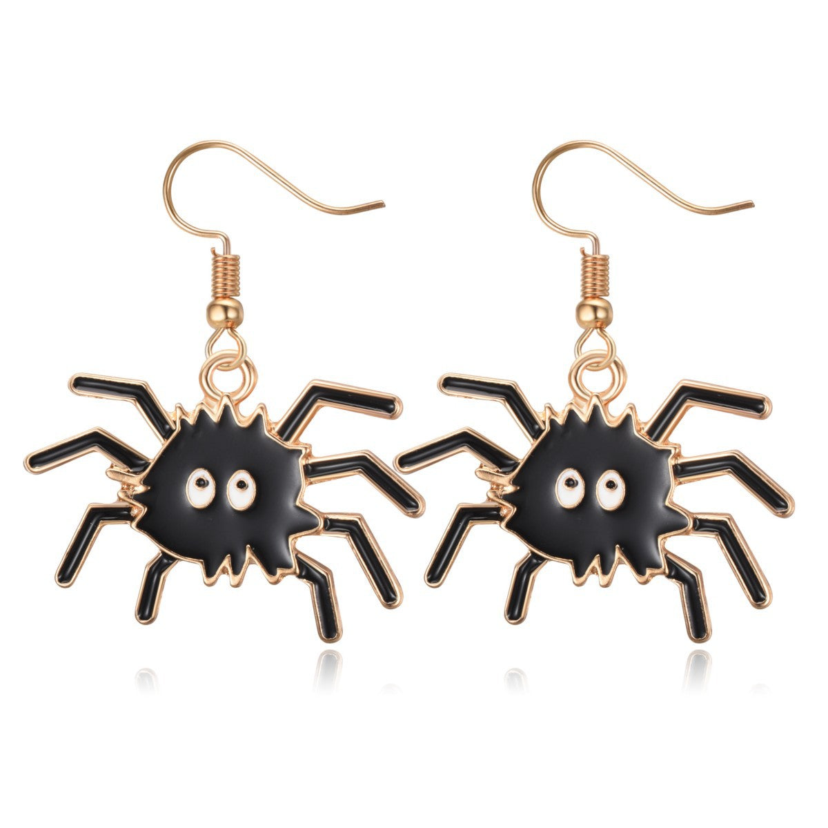 Halloween Skull Pumpkin Spider Web Alloy Earrings Set