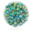 Resin Color Block Ink Painted Alloy Beads for DIY Jewelry Bracelet Making