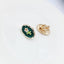 Fashion Flower Enamel Ear Clips with S925 Silver Studs