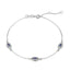 Simple Style Devil's Eye Sterling Silver Zircon Bracelet - Minimalist Luxury Design