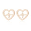 Stainless Steel Geometric Rose & Animal Stud Earrings Set