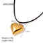 18K Gold Plated Heart Shape Bracelet and Retro Classic Love Necklace Set