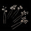 Women's Elegant Bridal Rhinestone Flower Hairpin Accessory