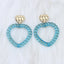 Simple Heart Shape Acrylic Drop Earrings