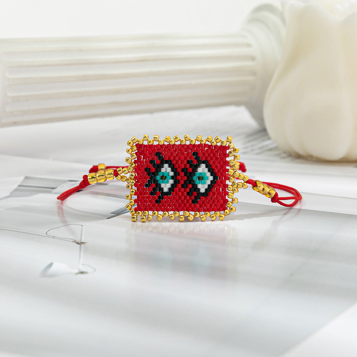 Handmade Palm Eye & Miyuki Bead Ethnic Style Women's Bracelet Set