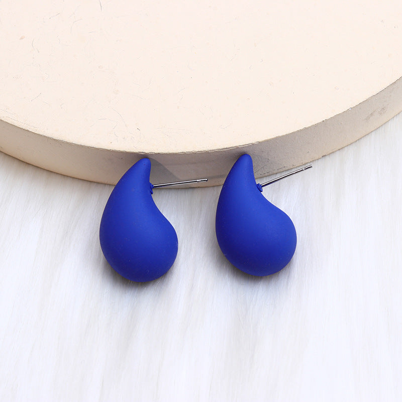 1 Pair Minimalist Water Droplet Acrylic Earrings