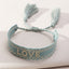 Ethnic Trend Hand-woven Retro Embroidery LOVE Letter Tassel Hand Rope Bracelet