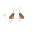 1 Pair Fashion Animal Acrylic Women's Drop Earrings - Rooster, Yak, Hamster, Pig, Chicken, Hedgehog, Squirrel, Rabbit, Black Cat, French Bulldog, Dog, Chameleon Design