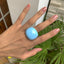 Wholesale Fashion Geometric Candy Color Acrylic Resin Ring for Women