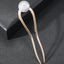 Women's U-Shape Pearl Hairpin - Korean Style Alloy Hair Accessory