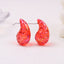 Exaggerated Acrylic Water Droplet Stud Earrings