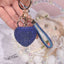 Luxurious Heart Shape Alloy Women's Bag Pendant Keychain with Rhinestone Charm