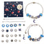 Fashion Cartoon Alloy Plated Girl's Bracelet Set with Christmas Countdown DIY Bead Kit