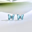 Fashion Multicolor Gradient Butterfly Alloy Diamond Stud Earrings
