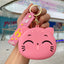 Cute Cartoon Capybara Silicone Keychain and Coin Purse Combo