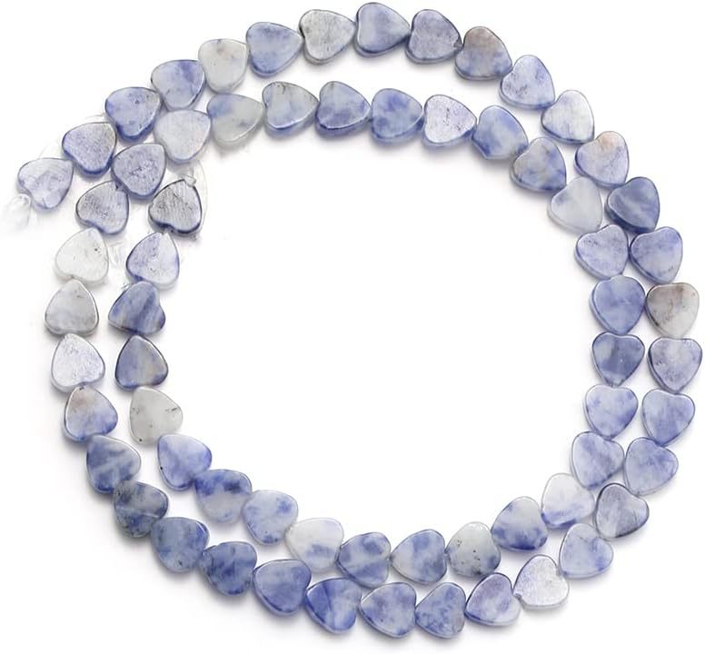 Natural Blue Dots Spacer and Abacus Beads for DIY Jewelry Making