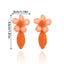 1 Pair Women's Beach Floral Raffia Drop Earrings - Creative Fashion Jewelry