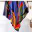 Women's Elegant Striped Polyester Print Scarf 90×90cm Fashion Silk-like Shawl