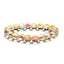 Retro Colorful Crystal Beaded Bracelet with Natural Stone and Glass Beads