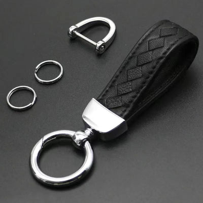 Simple Rhombus PU Leather Zinc Alloy Women's Bag Keychain Pendant